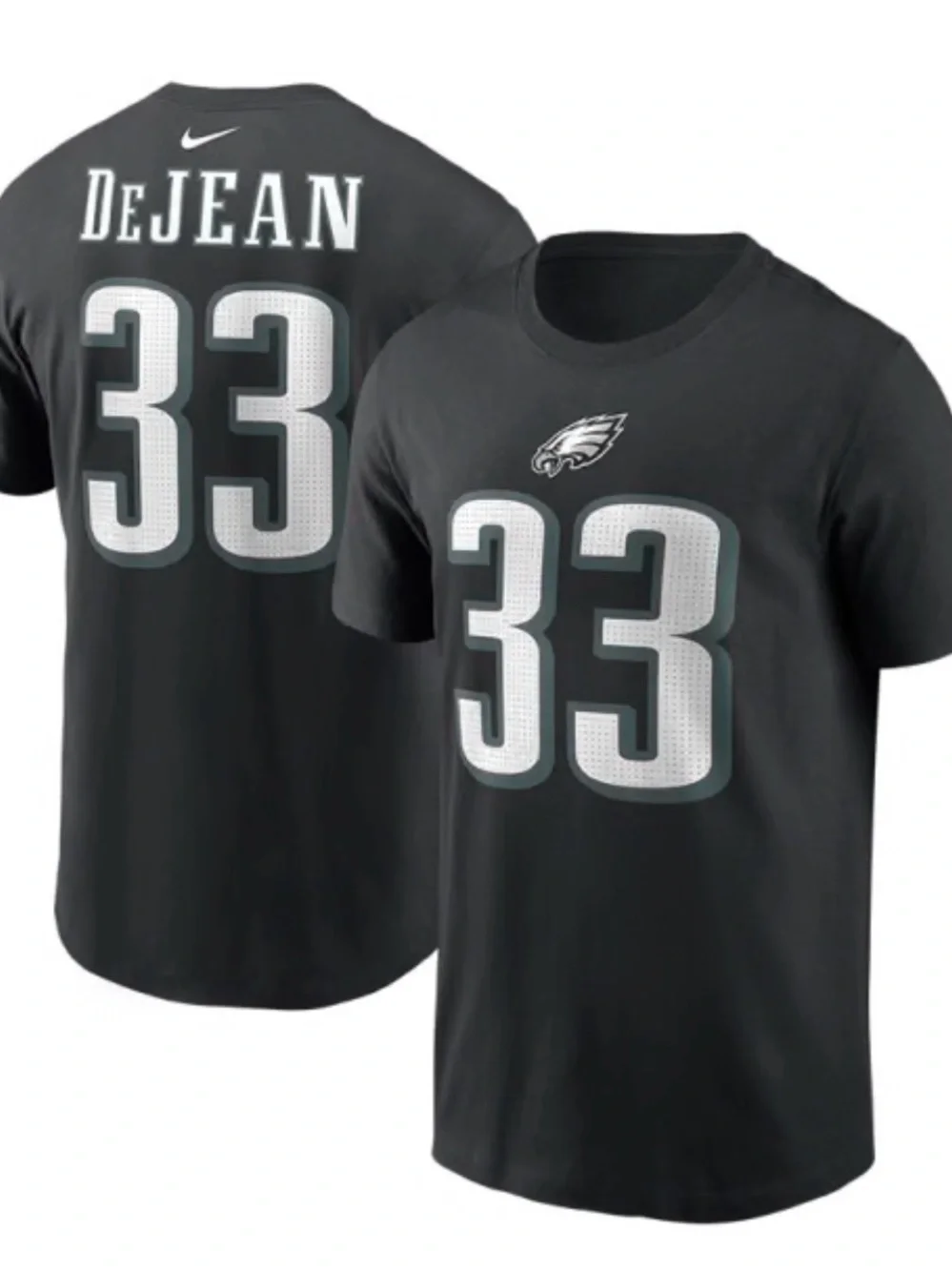 New Nike Black Philadelphia Eagles cooper DeJean #33 Tee large